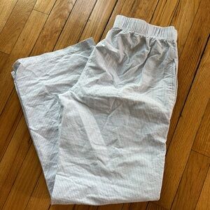 Brandy Melville Gray and White Pajama Set